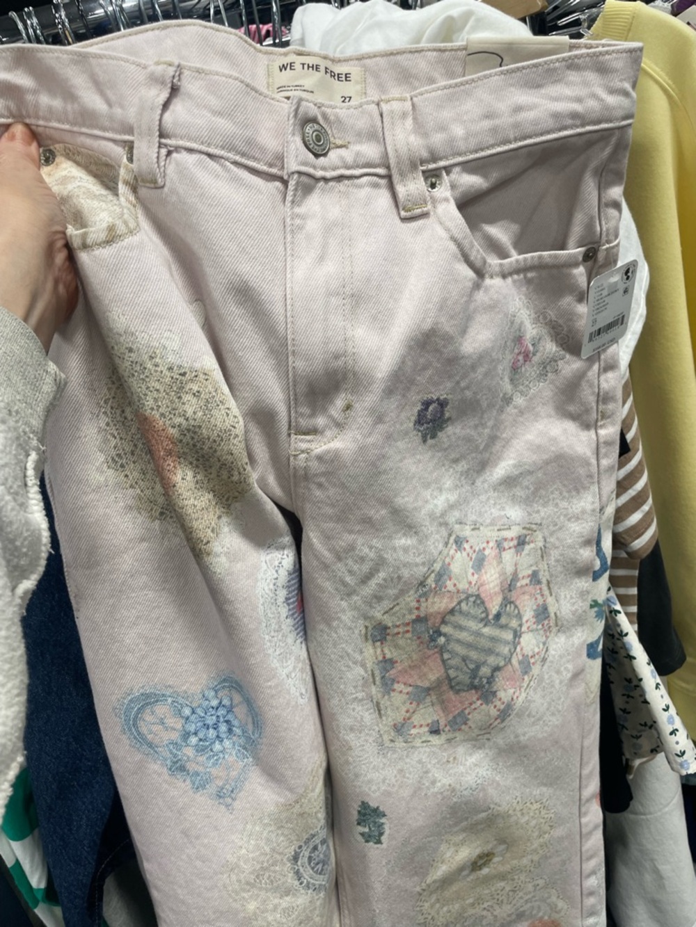 NWT We The Free Tinsley Printed Jeans/ size 27 - Picture 8 of 11